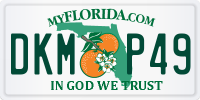 FL license plate DKMP49