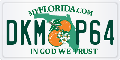 FL license plate DKMP64