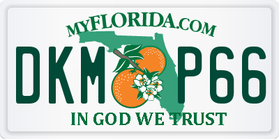 FL license plate DKMP66