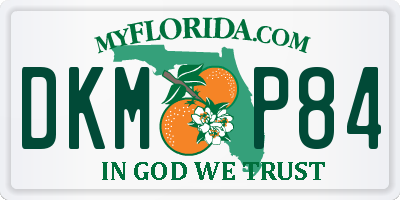 FL license plate DKMP84