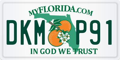 FL license plate DKMP91