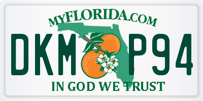 FL license plate DKMP94