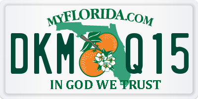 FL license plate DKMQ15
