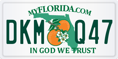 FL license plate DKMQ47