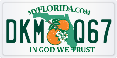 FL license plate DKMQ67
