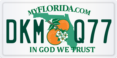 FL license plate DKMQ77