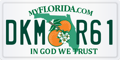 FL license plate DKMR61