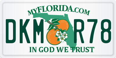 FL license plate DKMR78
