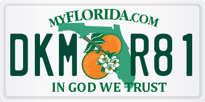 FL license plate DKMR81