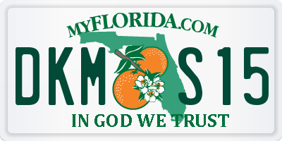 FL license plate DKMS15