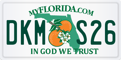 FL license plate DKMS26