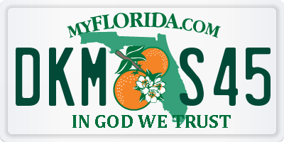 FL license plate DKMS45