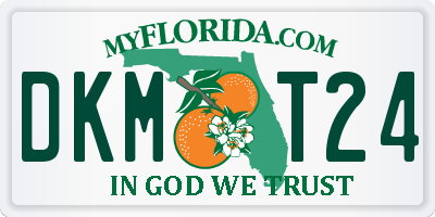 FL license plate DKMT24