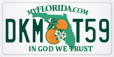 FL license plate DKMT59
