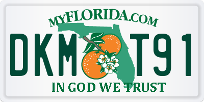 FL license plate DKMT91