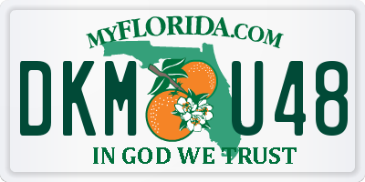FL license plate DKMU48