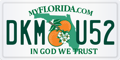 FL license plate DKMU52
