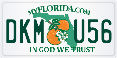FL license plate DKMU56