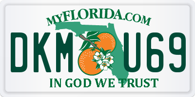 FL license plate DKMU69