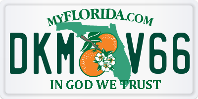 FL license plate DKMV66