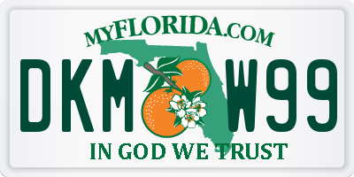 FL license plate DKMW99