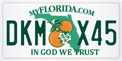 FL license plate DKMX45