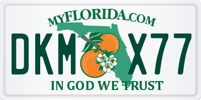 FL license plate DKMX77