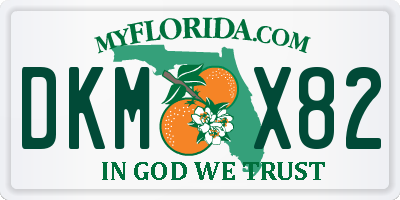 FL license plate DKMX82