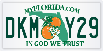 FL license plate DKMY29