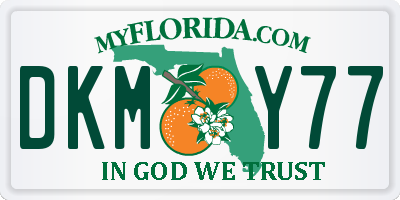 FL license plate DKMY77
