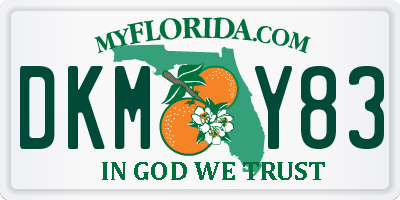 FL license plate DKMY83