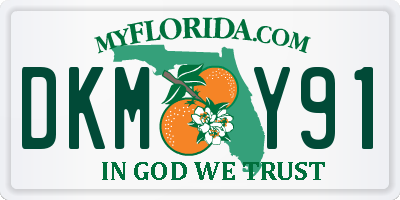 FL license plate DKMY91