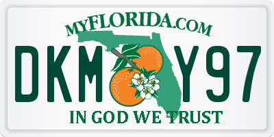 FL license plate DKMY97