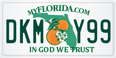 FL license plate DKMY99