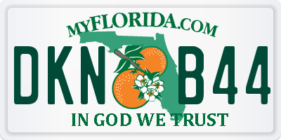 FL license plate DKNB44