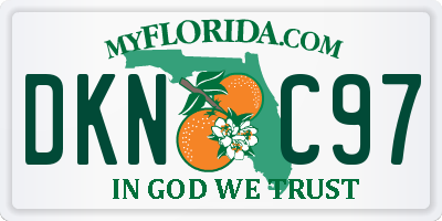 FL license plate DKNC97