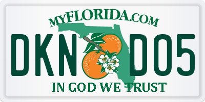 FL license plate DKND05