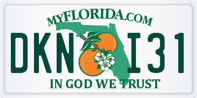 FL license plate DKNI31