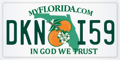 FL license plate DKNI59