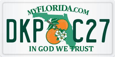 FL license plate DKPC27