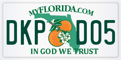 FL license plate DKPD05