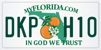 FL license plate DKPH10
