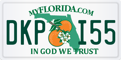 FL license plate DKPI55