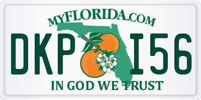 FL license plate DKPI56