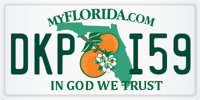 FL license plate DKPI59