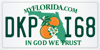 FL license plate DKPI68
