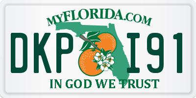 FL license plate DKPI91