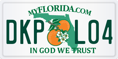 FL license plate DKPL04