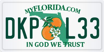 FL license plate DKPL33