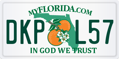 FL license plate DKPL57